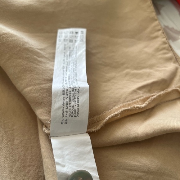 ZARA Womwen Tan Short Sleeve Shirt - Picture 5 of 7